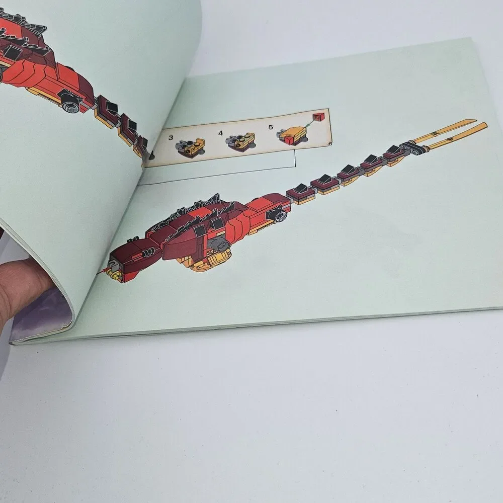 LEGO Ninjago Fire Dragon Attack 71753 Instruction Manual Book Only
